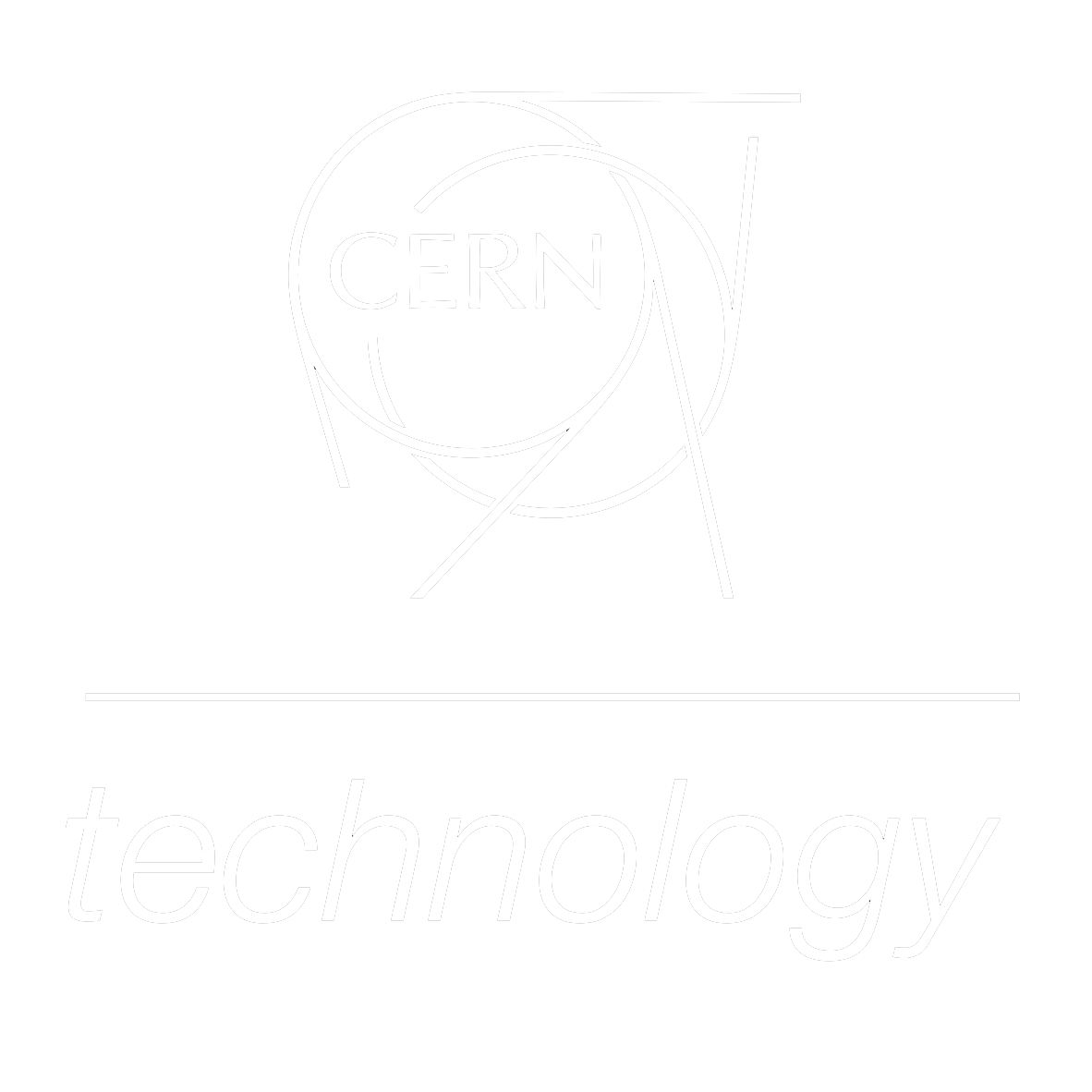 Logo CERN weiß
